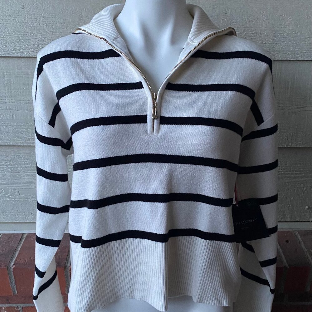 Cynthia Rowley Black & White Pullover Sweater